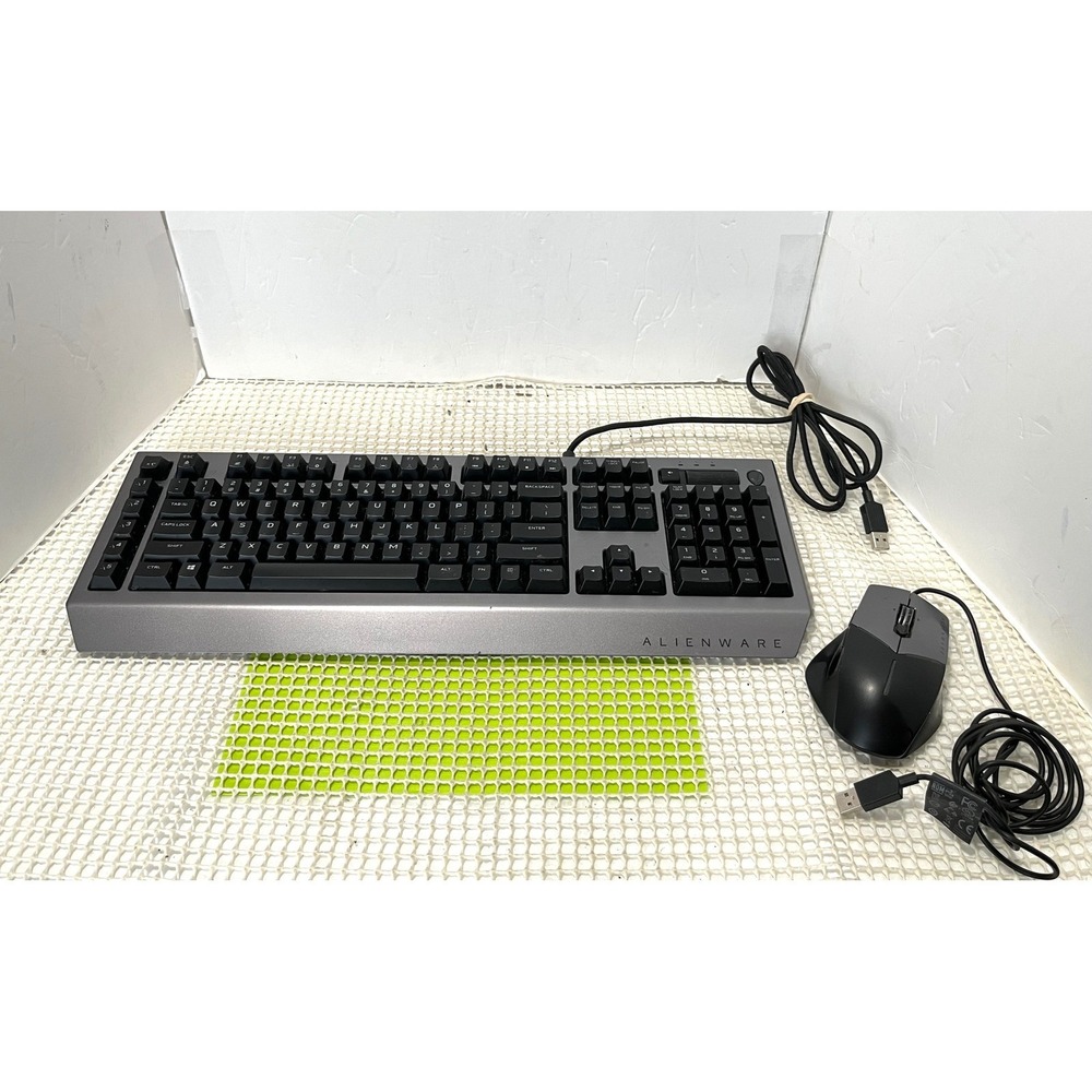 Alienware Pro Gaming Mechanical Keyboard AW768 & Wired Optical Mouse Gunmetal